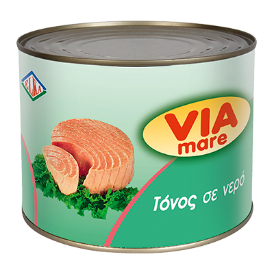 Τόνος Τεμαχισμένος σε Νερό <i>1850γρ.</i>